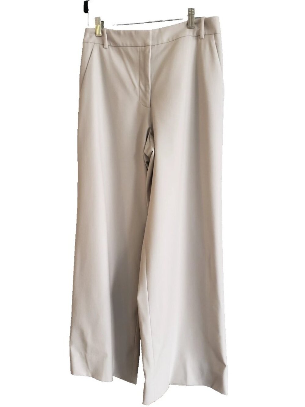 TSE Italian Wool High Rise Wide Leg Gray Office Trousers Dress Pants